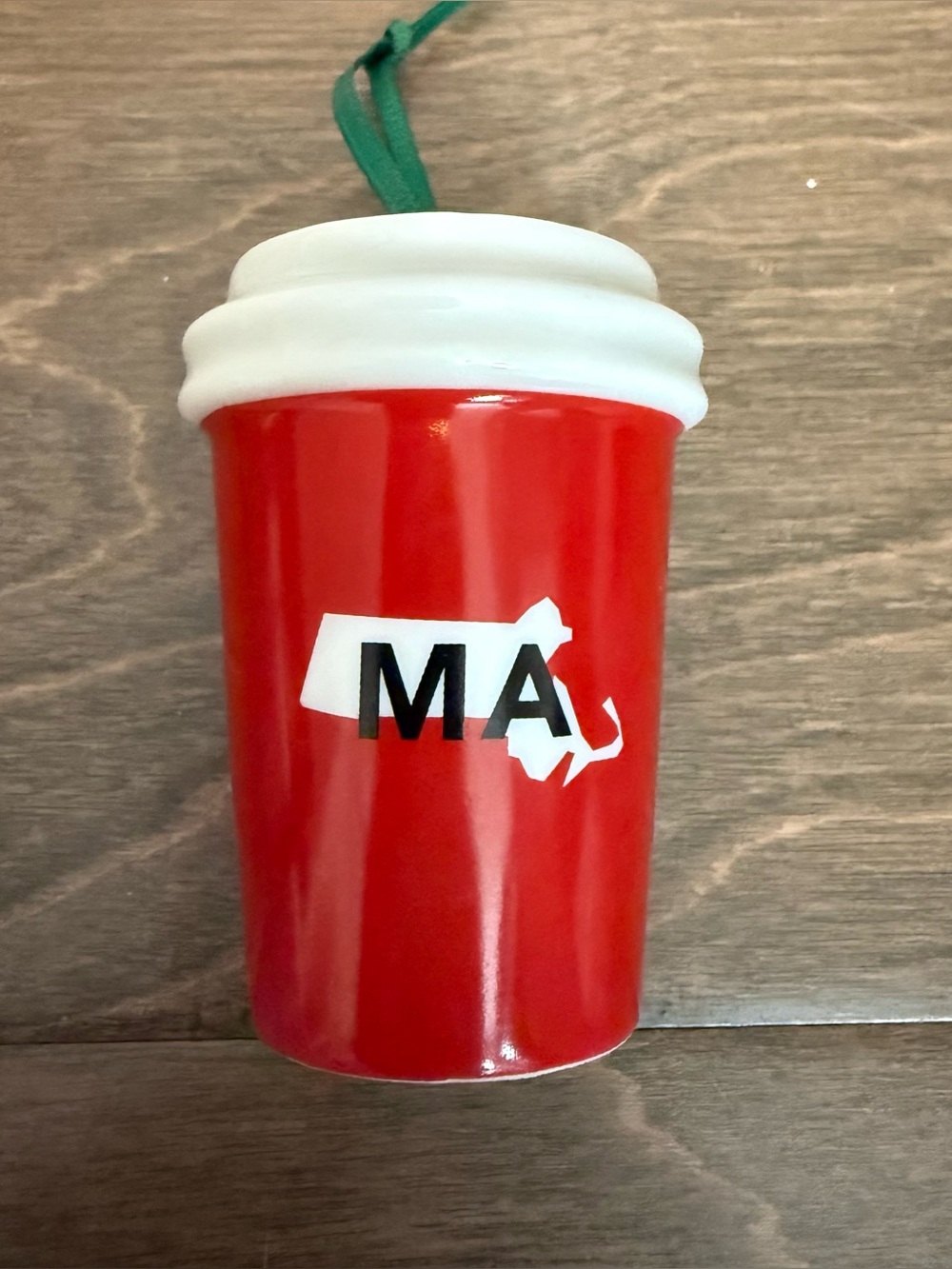 Vintage 2016 Starbucks Massachusetts Ornament